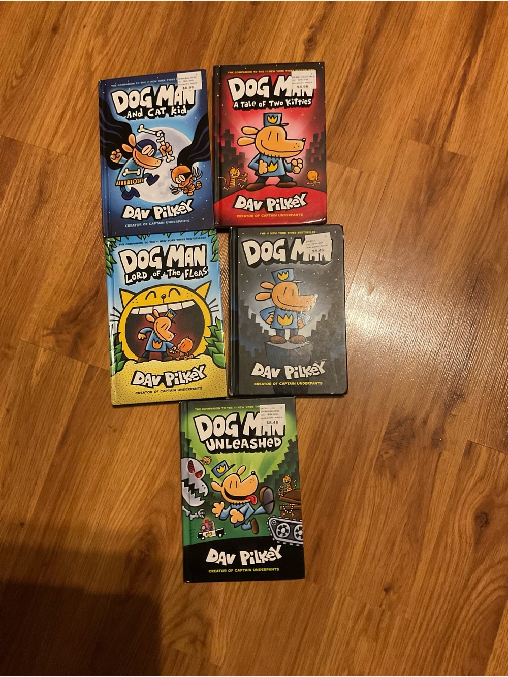 Lot of 5 Dog Man Books Hardback Cover